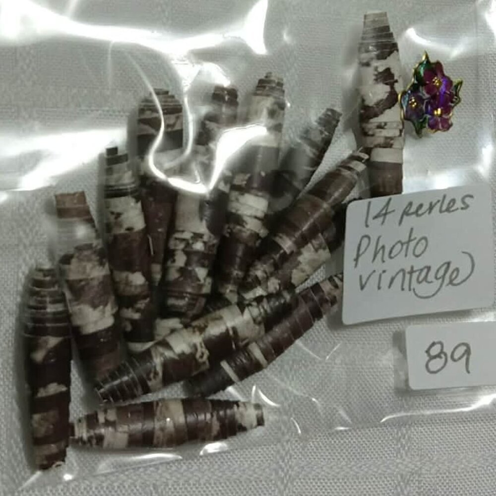 One-of-a-kind handmade/hand rolled paper beads/jewelry making/craft supplies/DIY